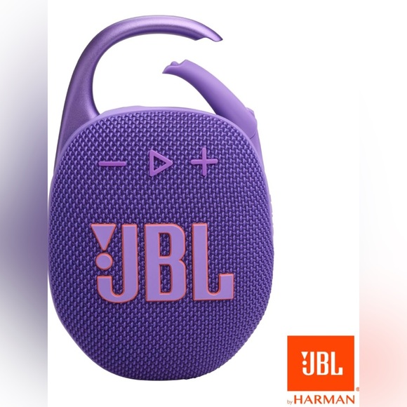 JBL Clip 5 - Ultra-Portable, Waterproof & Dustproof Bluetooth Speaker- Purple - Picture 1 of 5